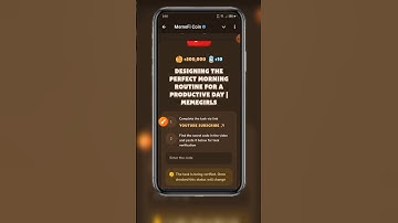 Designing the perfect morning routine for a productiveb day #memefi