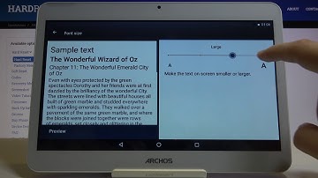 How to Switch Font Size on Archos Core 101 3G – Text Size Settings