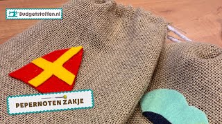 Pepernoten Zakje Maak Zelf Een Simpel Zakje Met Trekkoord Budgetstoffen.nl