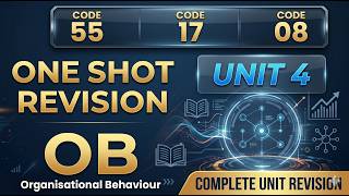 Complete Organizational Behavior (Unit 4) in One Shot | UGC NET Code 55 |CODE 17| CODE 08 |JRF 2026