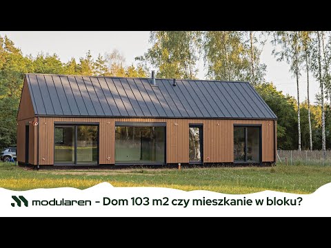 Dom parterowy 103m2 w 4 miesiące? - Nowoczesny design, energooszczędne rozwiązania, wyjątkowy układ