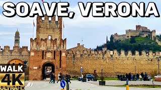 [4K]🇮🇹 SOAVE, VERONA ITALY - THE MOST BEAUTIFUL VILLAGE OF ITALY | WALKING TOUR