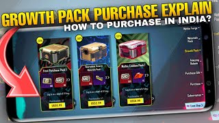 ✅Get Free Uc in 2.9 Update Pubgmobile // Growth pack Explain // How To purchase Growth Pack in India