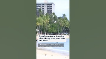 Hawaii under tsunami warning after 8.7 quake hits Russia