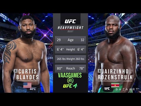 Curtis Blaydes vs Jairzinho Rozenstruik fight footage
