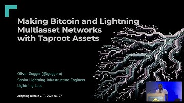 Bitcoin & Lightning Multiasset Networks with Taproot Assets (Oliver Gugger @ Adopting Bitcoin Conf.)