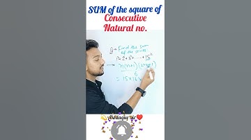 sum of the square of consecutive natural no.  #number#basic#maths#tricks#trending#viral  #shorts#ssc