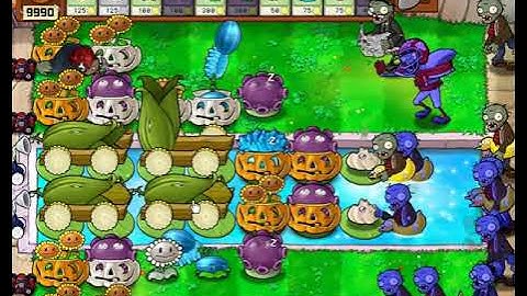 PVZ survival endless laddering tutorial for classic 4 cob