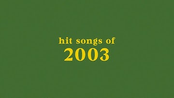 Thumbnail of hit songs of 2003 + spotify playlist