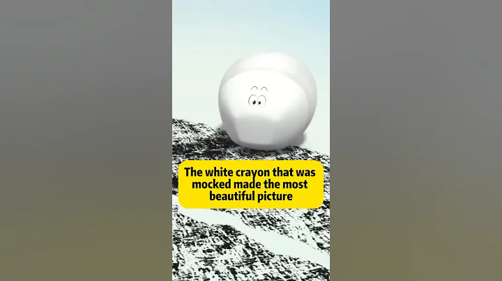The white crayon that was mocked made the most beautiful picture #comment #cartoon