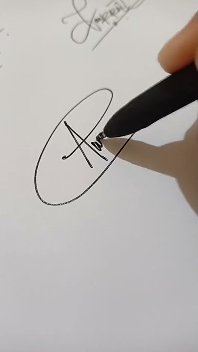 inspirasi tanda tangan awalan A #shorts #autograph #signature
