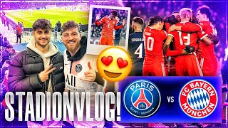 PSG vs BAYERN!😍🔥 CHAMPIONS LEAGUE ACHTELFINALE🏆Stadion Vlog in Paris🇫🇷