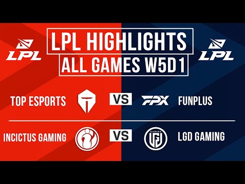 LPL Highlights ALL GAMES Week 5 Day 1 | LPL Spring 2024
