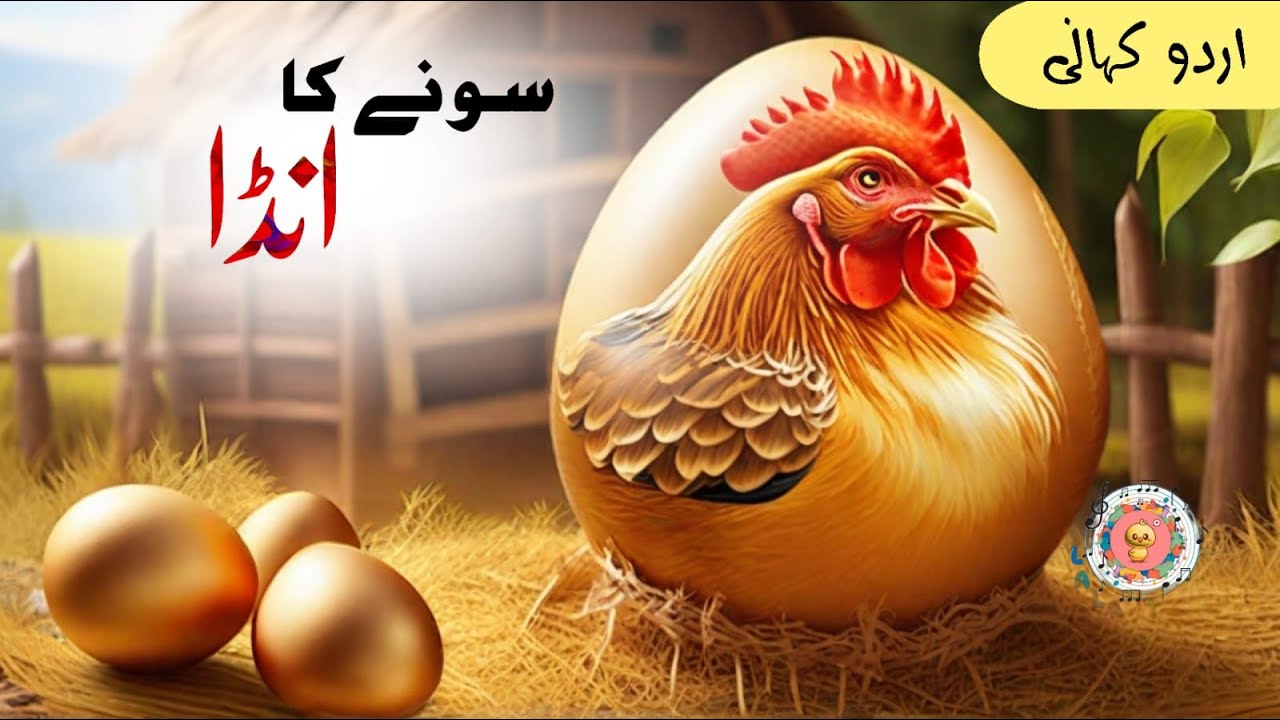 Golden Eggs and Milkman in Urdu/Hindi Poem & Stories LaLaToons Kids