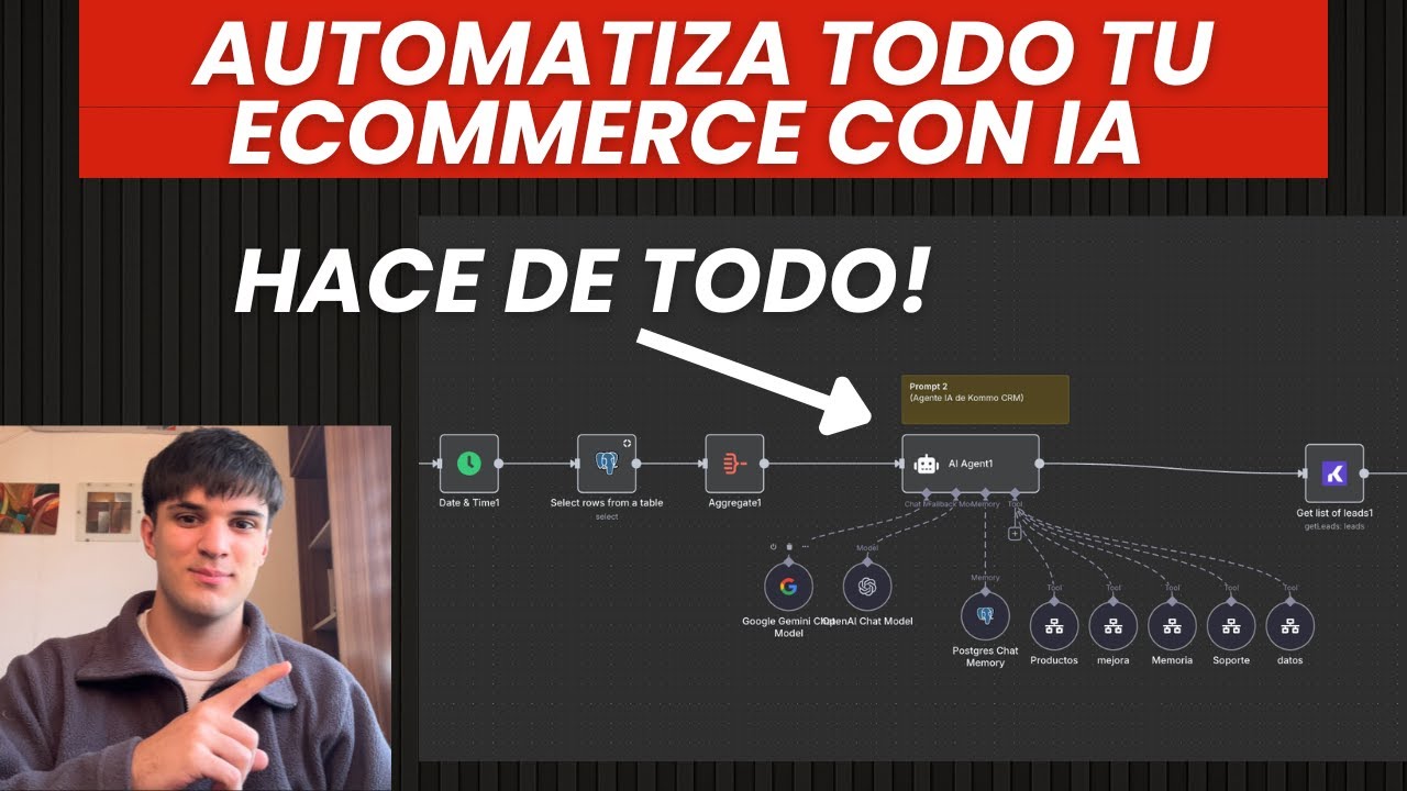 Este Agente de IA Automatiza TODO Tu Ecommerce ( Kommo - N8N ) - YouTube
