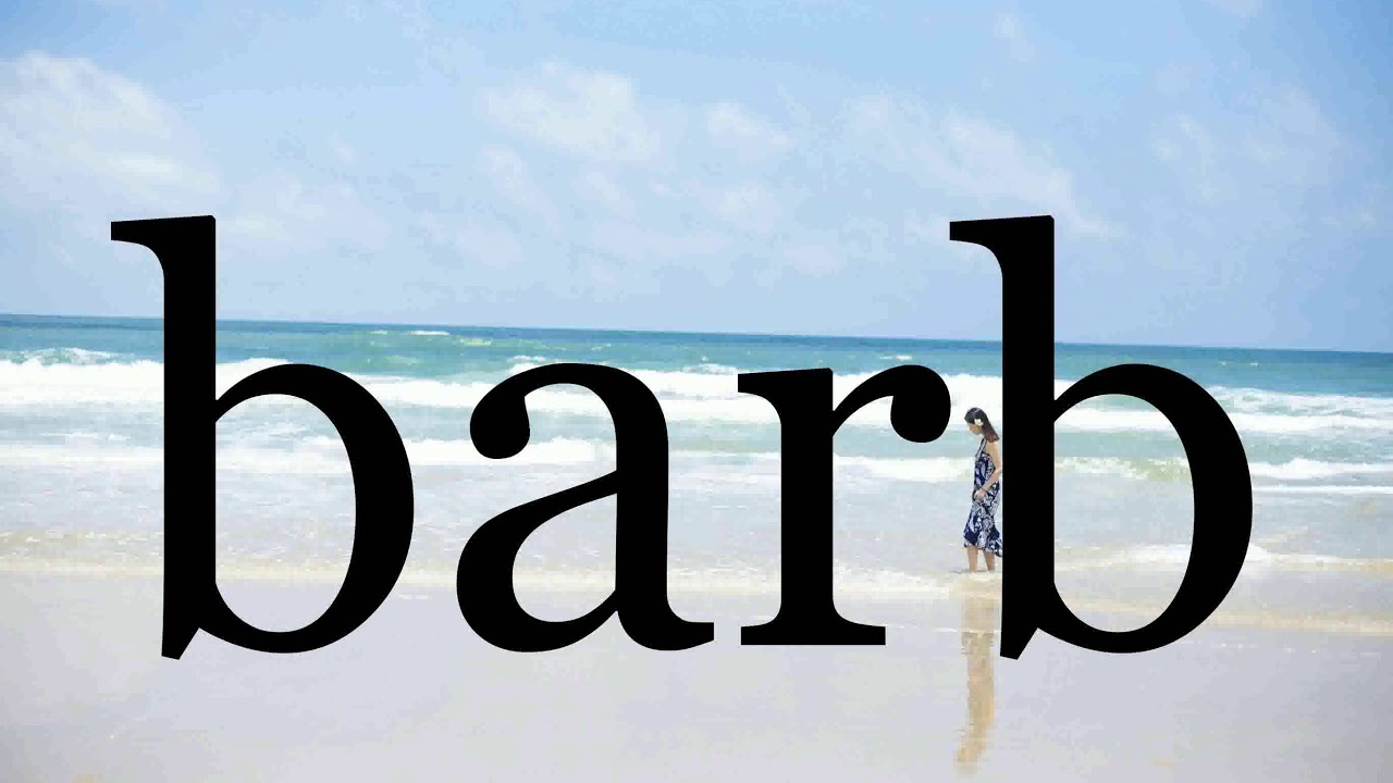 How To Pronounce barb🌈🌈🌈🌈🌈🌈Pronunciation Of barb YouTube