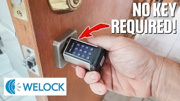 WELOCK Smart Lock Review: Keypad Door Lock Installation in 10 Minutes! (Keyless Entry)