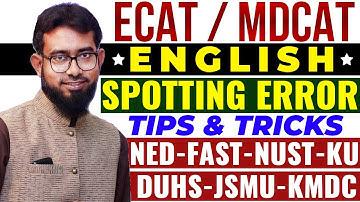 Spotting Error (English-ECAT-MDCAT-2022)