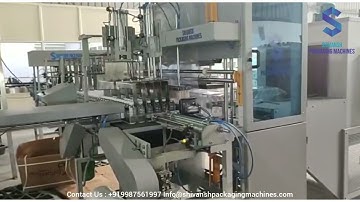CLEAR SQUARE WATER BOTTLE FULLY AUTOMATIC SHRINK WRAPPING MACHINE WITH AUTO SERVO LANE DRIVER 250 ML