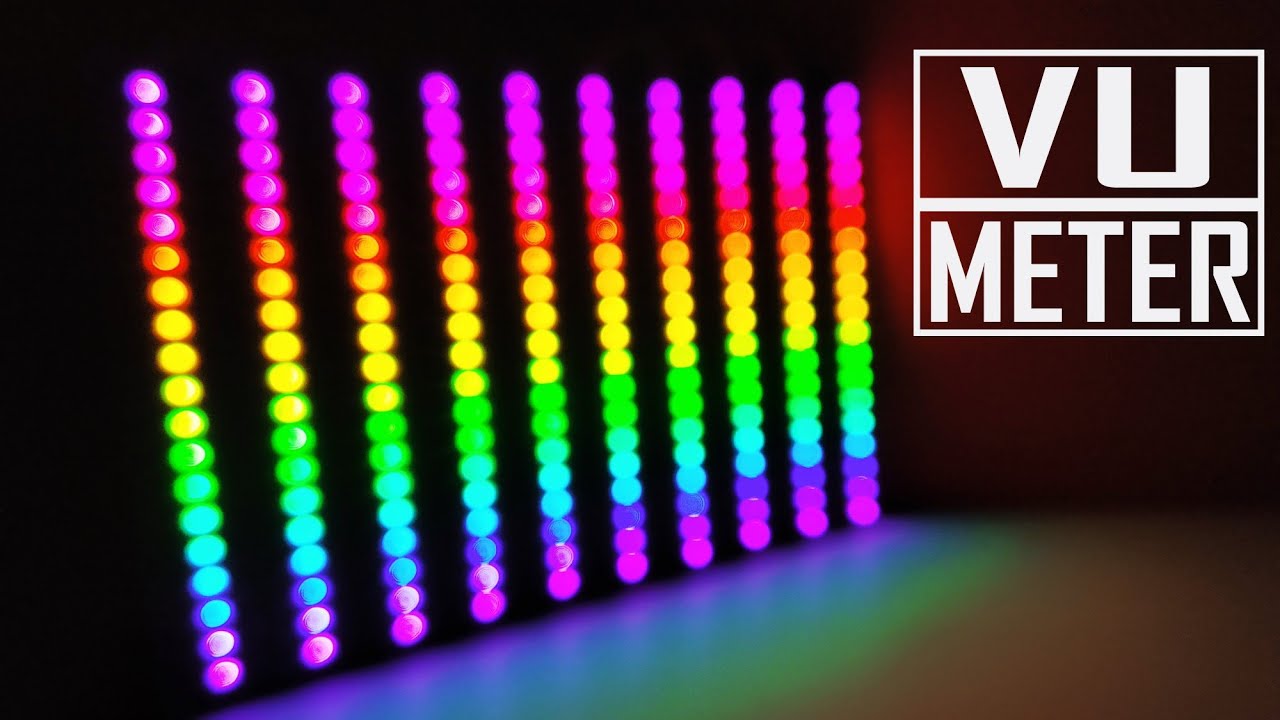 Consejo Kosciuszko sombra How To Make A DIY RGB VU Meter At Home - YouTube