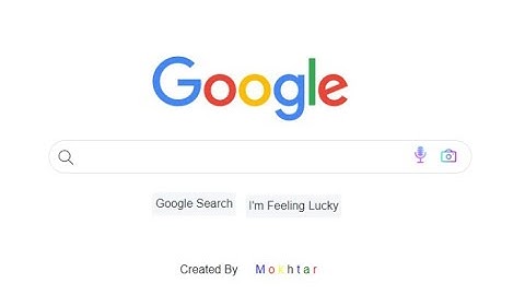 Google search page (HTML, CSS). Project 0 CS50W