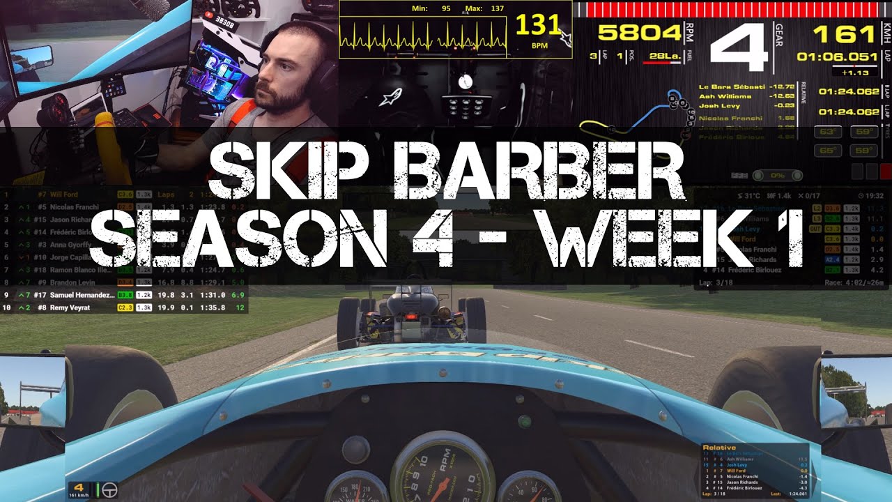 iRacing | Season 4 - Week 1 - Skip Barber -Summit Point Raceway - YouTube
