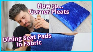HOW TO REUPHOLSTER DINING SEAT PADS IN FABRIC | UPHOLSTERY FOR BEGINNERS | FaceliftInteriors