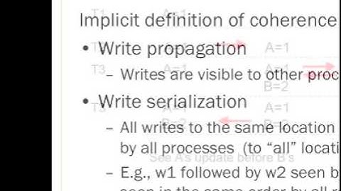 Cache Coherence part 1