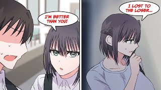 My cheeky junior at work thinks that she's way better than me but...［Manga dub］