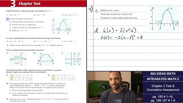 Big Ideas Math [IM2]: Chapter 3 Test & Cumulative Assessment (Problem Set)