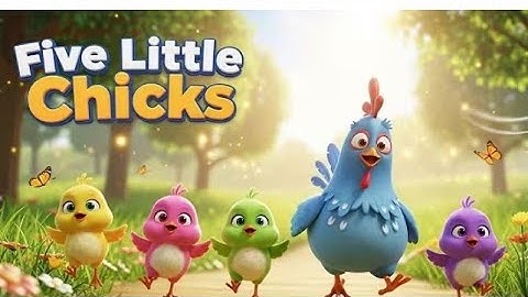 "🐥 Five Little Chicks: The Catchy Nursery Rhyme You & Your Kids Will LOVE! 🎶"