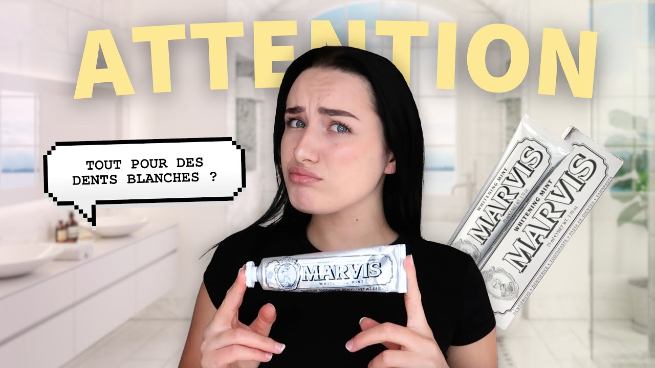 Je teste le DENTIFRICE MARVIS pendant 1 SEMAINE pour BLANCHIR mes DENTS (Danger, Avis, Avant/Après)