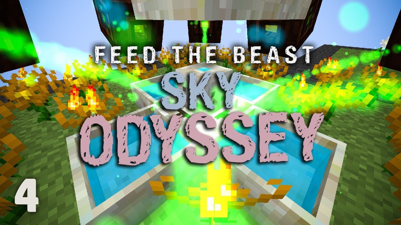 FTB Sky Odyssey Ep. 4 Easy Botania Mana Automation gaming logo