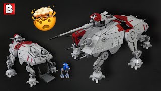 MIND-BLOWING Custom LEGO AT-TE | Minifigure Scale Design