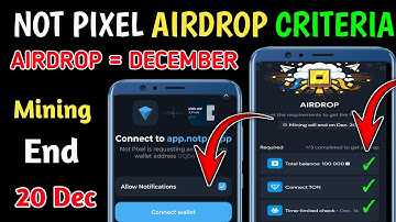 Not Pixel Airdrop Criteria | Not Pixel Airdrop Wallet Connect | Not Pixel Airdrop Listing Date 📅 TZA