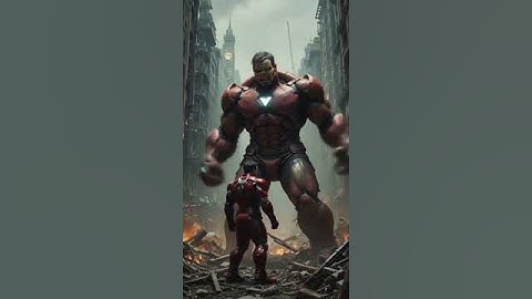 Red Hulk and Iron Man #animation #transformers #fusion #transaction #hybrids #ai #usa