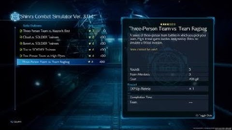 FINAL FANTASY VII REMAKE: Shinra Combat Simulator - Two-person Team vs SOLDIER Trainees