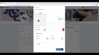 Create a Lounge Event