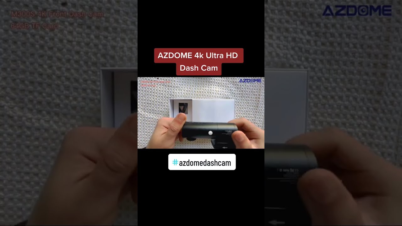 Smart 4K Front and Rear dash cams with WIFI & GPS--AZDOME M300S 