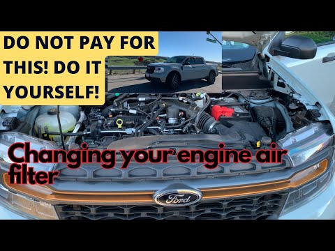 HOW TO Inspect and/or Replace Engine Air Filter – FORD MAVERICK