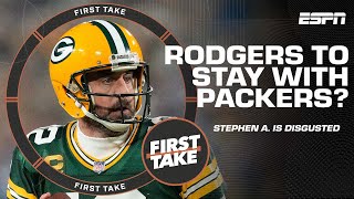 Stephen A. is DISGUSTED with Aaron Rodgers 👀 | First Take