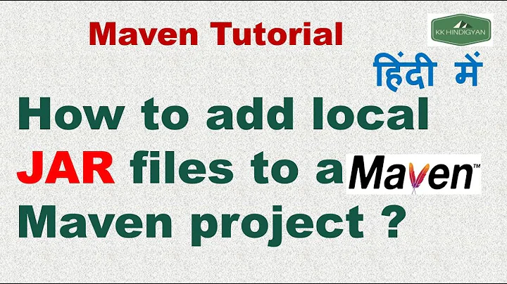 How to add local jar files to a Maven project ? | Manage External Dependencies in maven | Hindi
