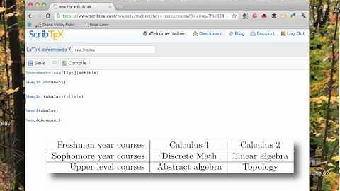 Tables in LaTeX