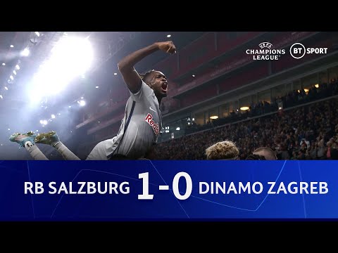 Rb salzburg v dinamo zagreb (1-0) |  swiss star noah okafo on target | champions league highlights