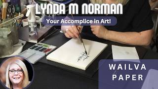 Painting on Cotton Top Paper with artist Lynda Norman