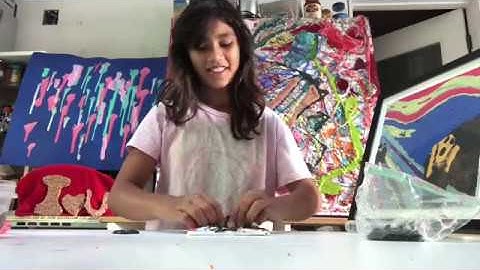 Making art masterpiece with slime - Elmer