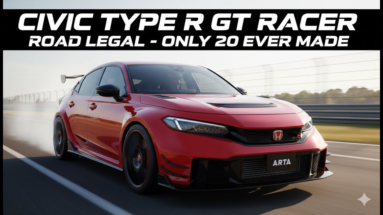 Этот Civic Type R превращается в гоночный автомобиль класса GT для дорог общего пользования – вып...