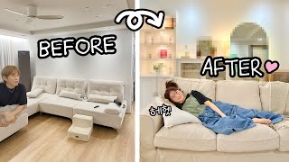 Done with the living room interior that was changed completely!!🏠 [S.K.Couple]