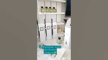 ✨Happy Monday! Packing orders of reed diffusers. A great way to start the week!  #reels #homemade