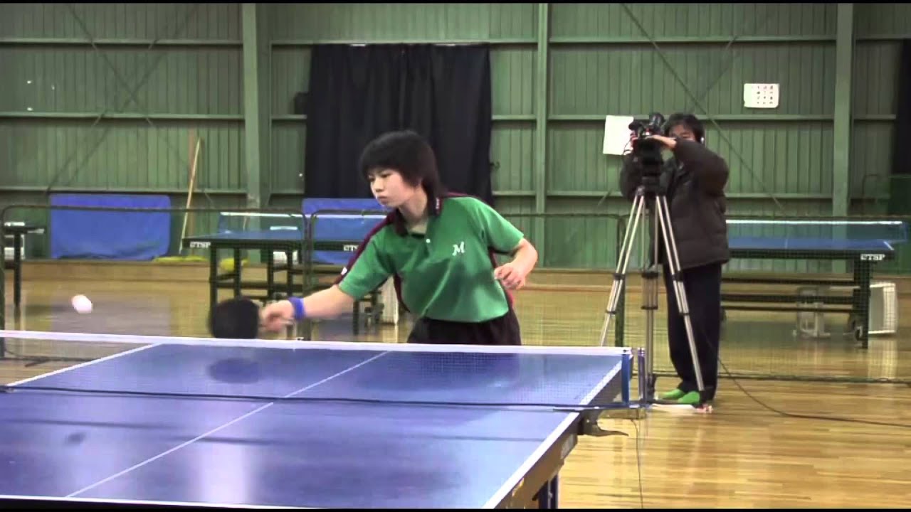 卓球DVD】明徳義塾中高佐藤利香監督の卓球指導：多球練習フォア前